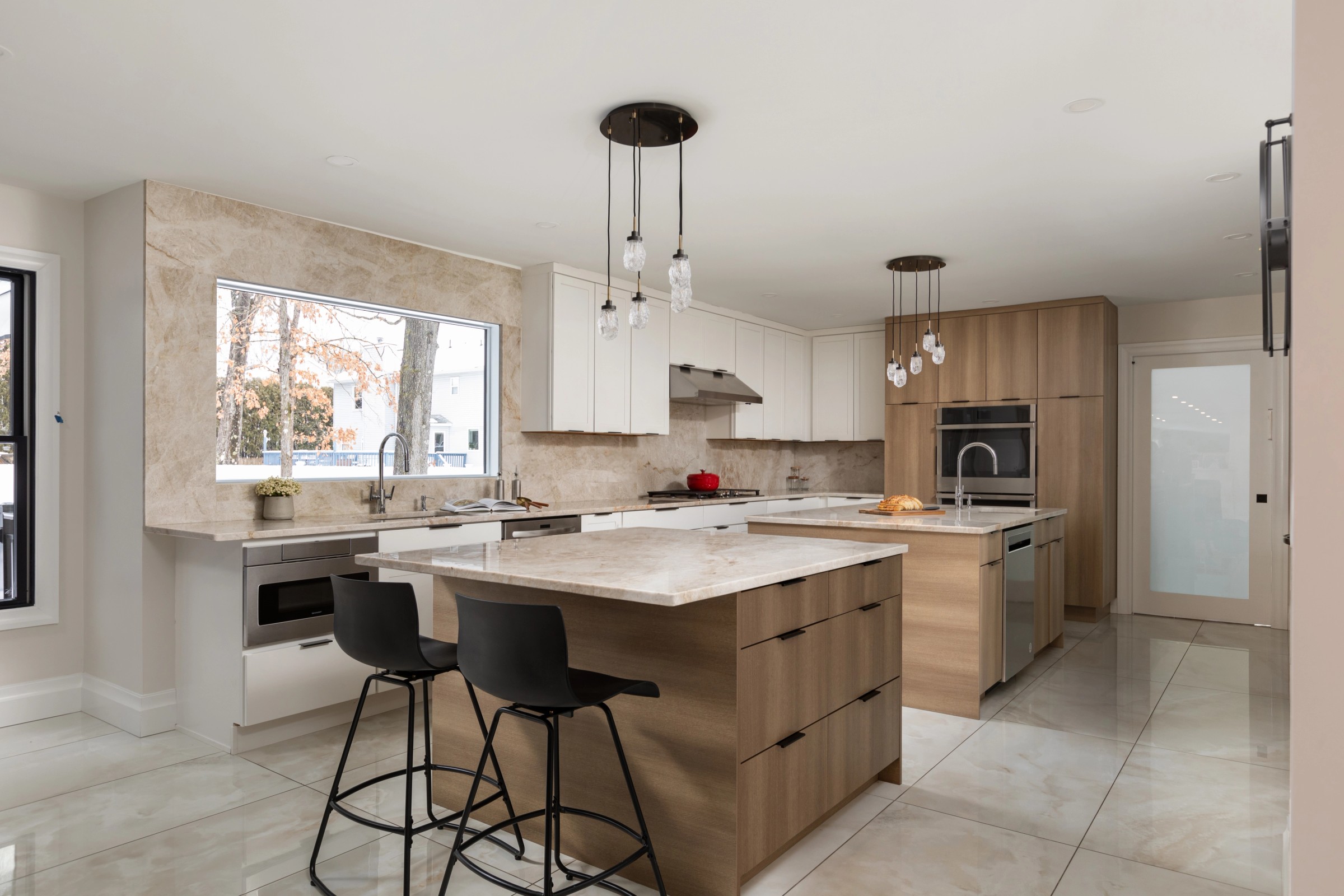 The Loft Oak Double Island Kitchen kitchen