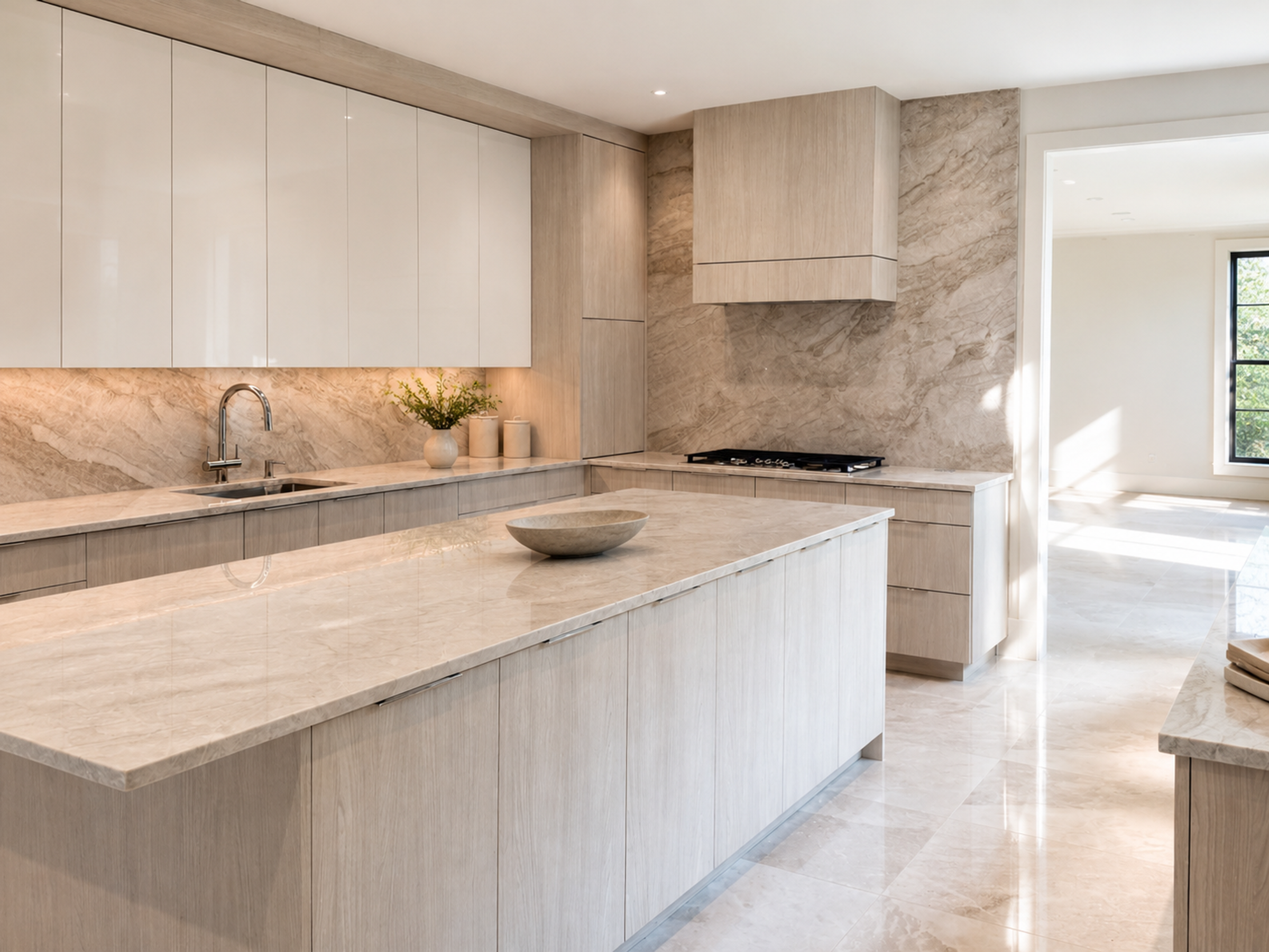 Quiet Luxury in Woodgrain kitchen