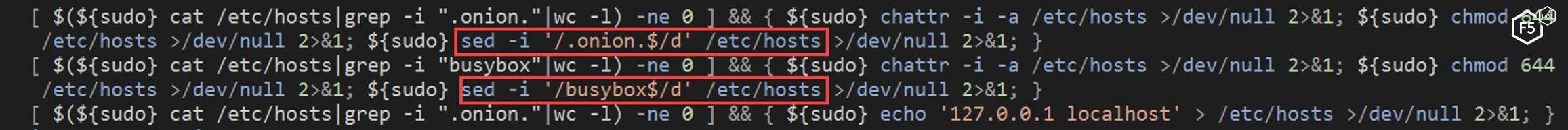 Figure 12. The NTP script clearing the /etc/host file