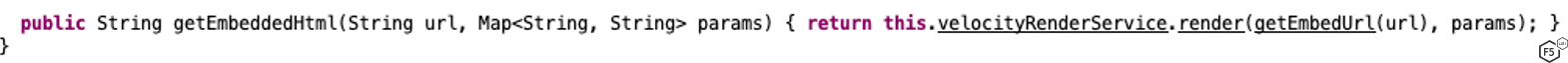 Figure 6: getEmbeddedHtml function