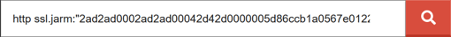 Figure 13: Example Shodan query to search for TLS fingerprints