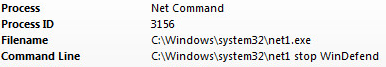 Figure 6: Windows security disabled