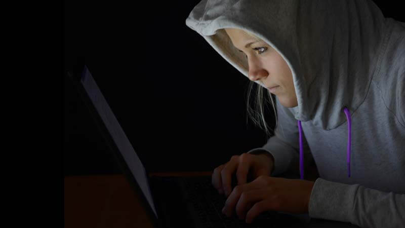 Female hacker