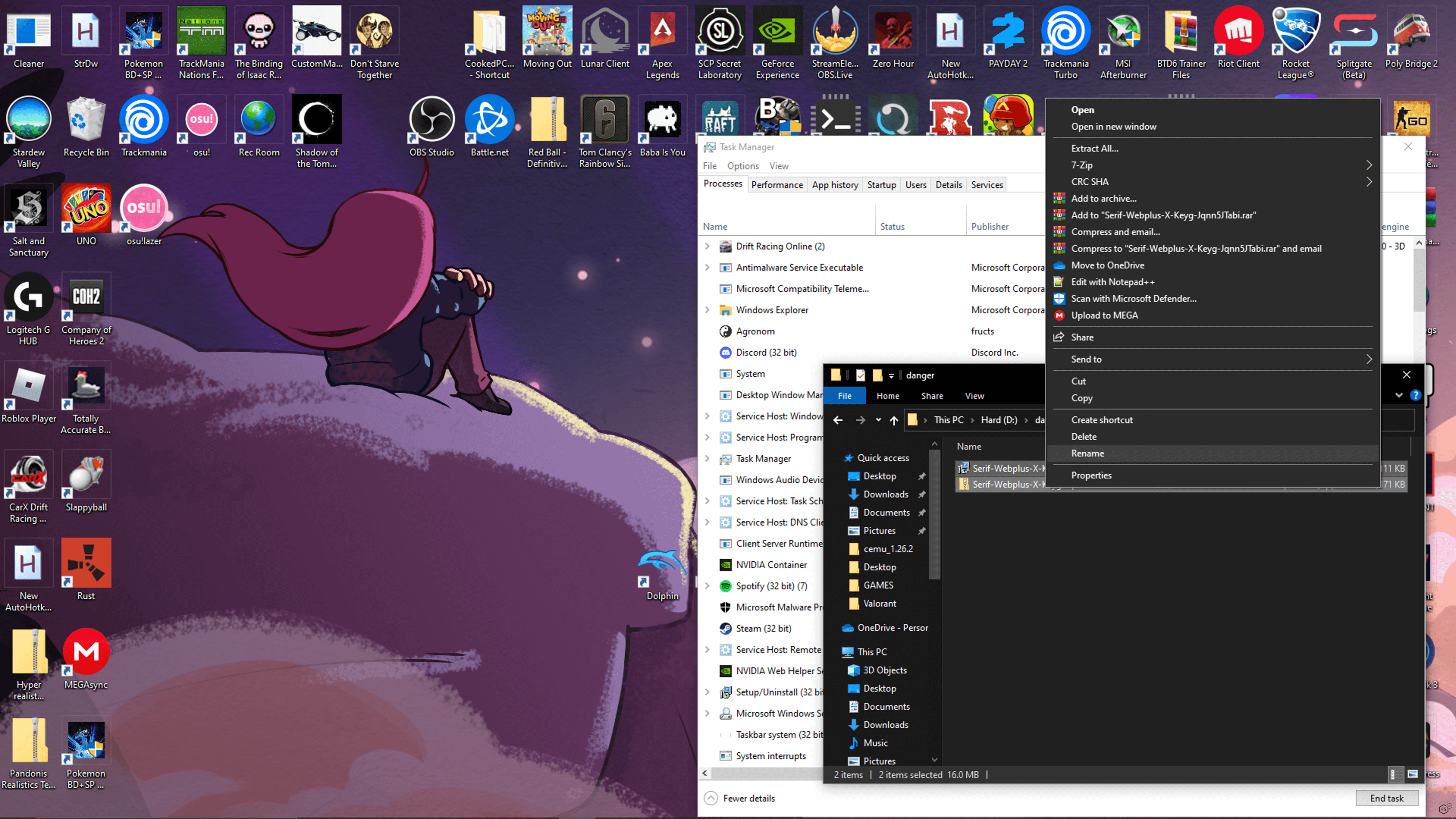 Figure 7. Screenshot of the desktop from the compromised systems.