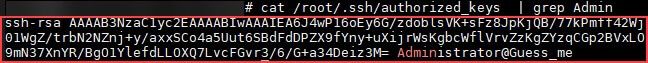 Figure 16. Backdoor SSH key that is added on the victim machine 