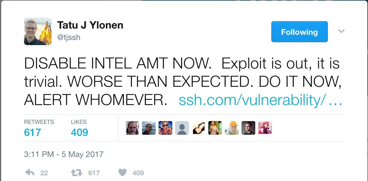 SSH disable AMT ports