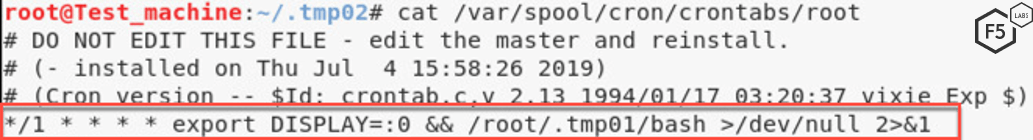 Figure 6. Screenshot showing how the malware ensures persistence. 