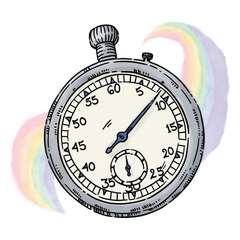 Hand-drawn burning firepit