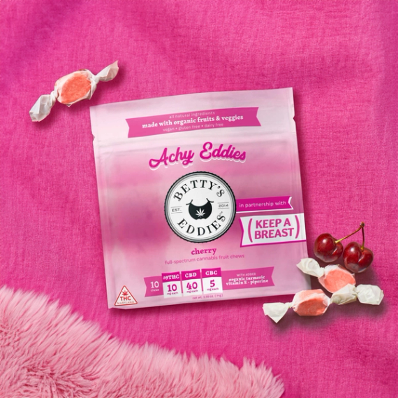 Betty's Eddies Cannabis Fruit Chews - Achy Eddies (Betty's Loves Boobies)
