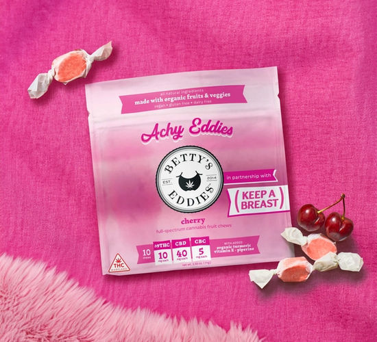Betty's Eddies Cannabis Fruit Chews - Achy Eddies (Betty's Loves Boobies)