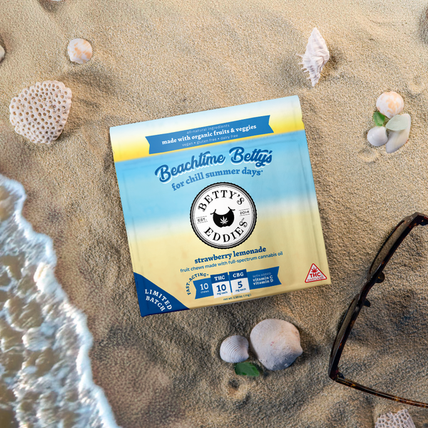 Betty's Eddies Cannabis Fruit Chews - Beachtime Betty's Strawberry Lemonade
