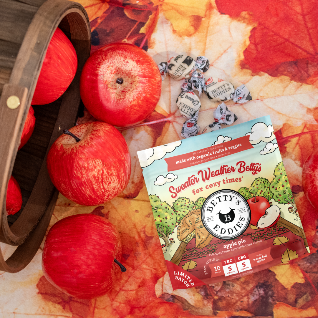 Betty's Eddies Apple Pie Cannabis Fruit Chews for Cozy Times - Sweater Weather Betty's