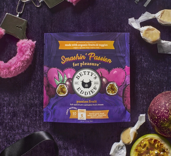 Betty's Eddies Cannabis Fruit Chews for Pleasure with Aphrodisiacs