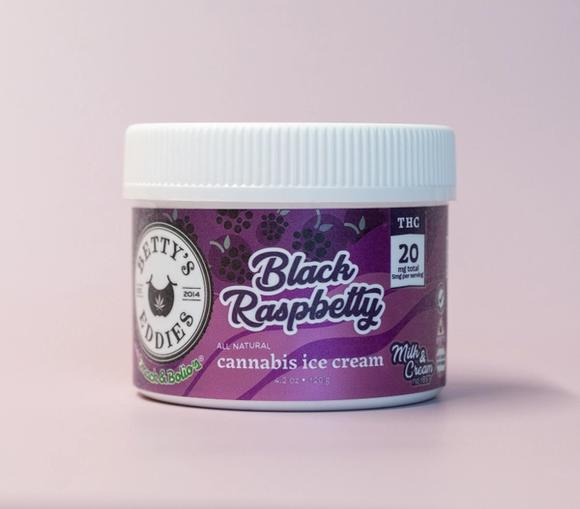 Betty's Eddies Cannabis Ice Cream Black Raspberry