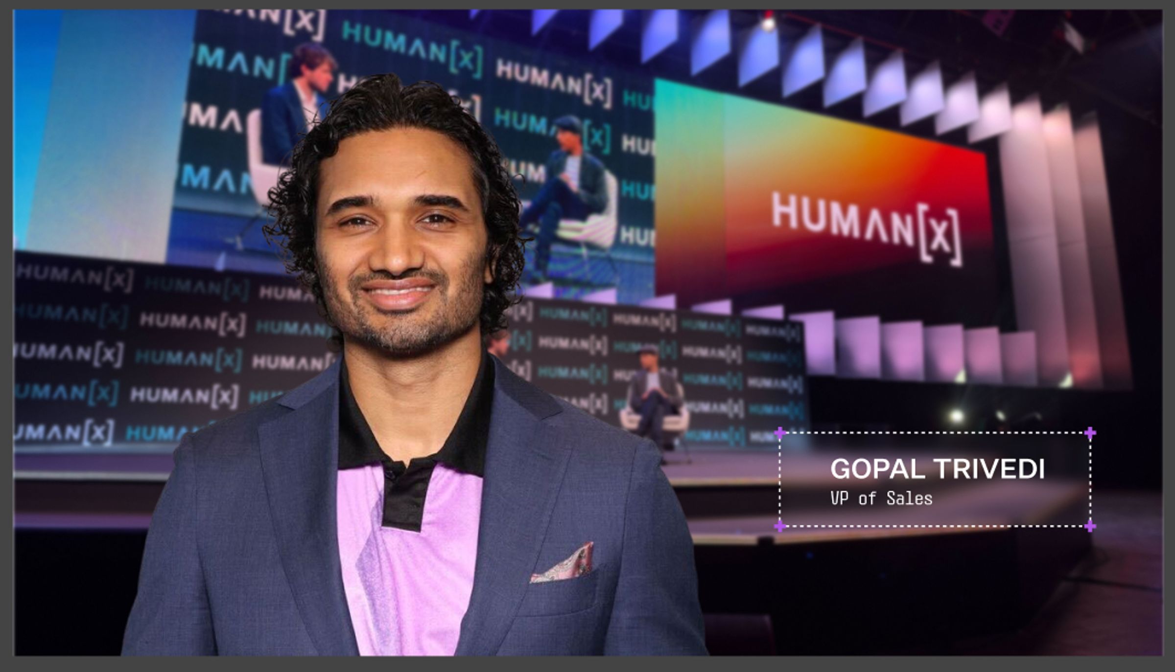 Gopal Trivedi at HumanX conference in Amsterdam 2026. 