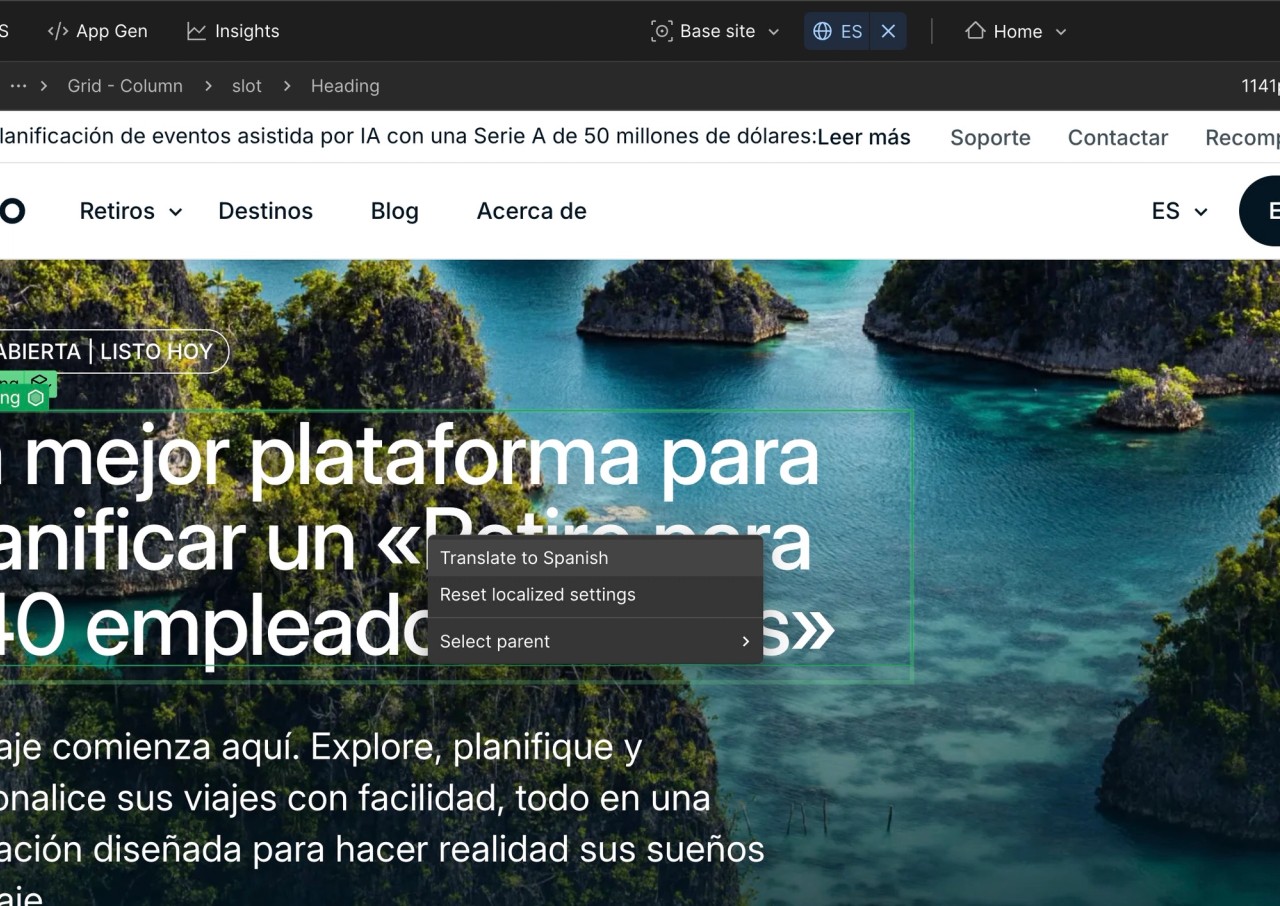 Webflow translation – automatic machine translation
