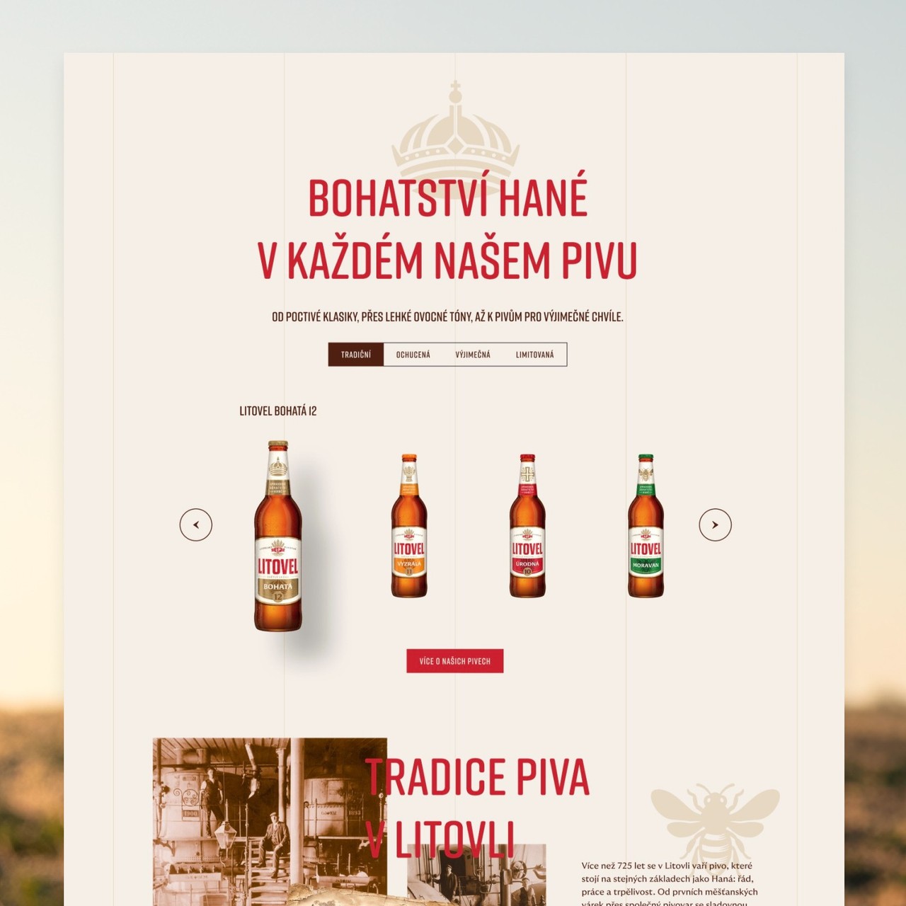 Litovel – Webflow development for a traditional Moravian brewery