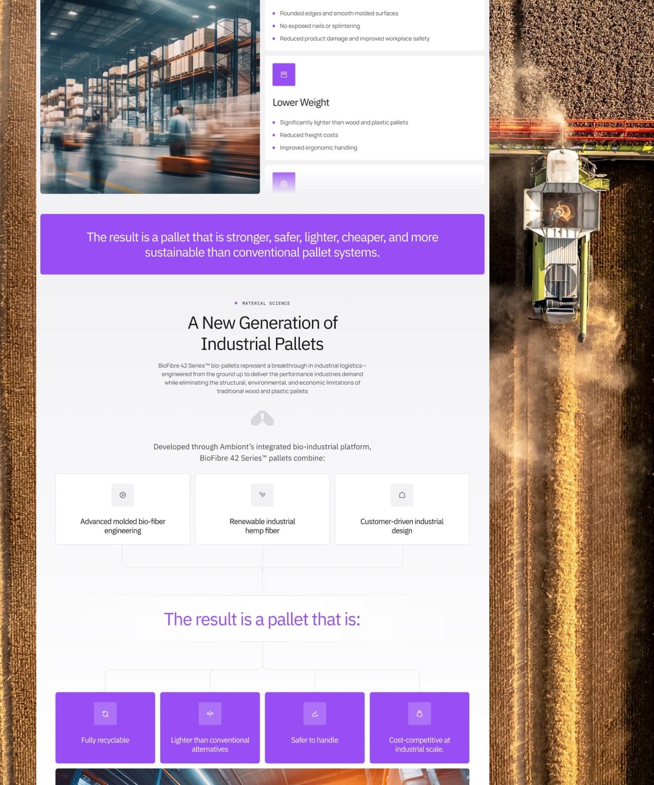 Webflow vývoj pro americkou skupinu SGP BioEnergy, světového lídra v udržitelných palivech.