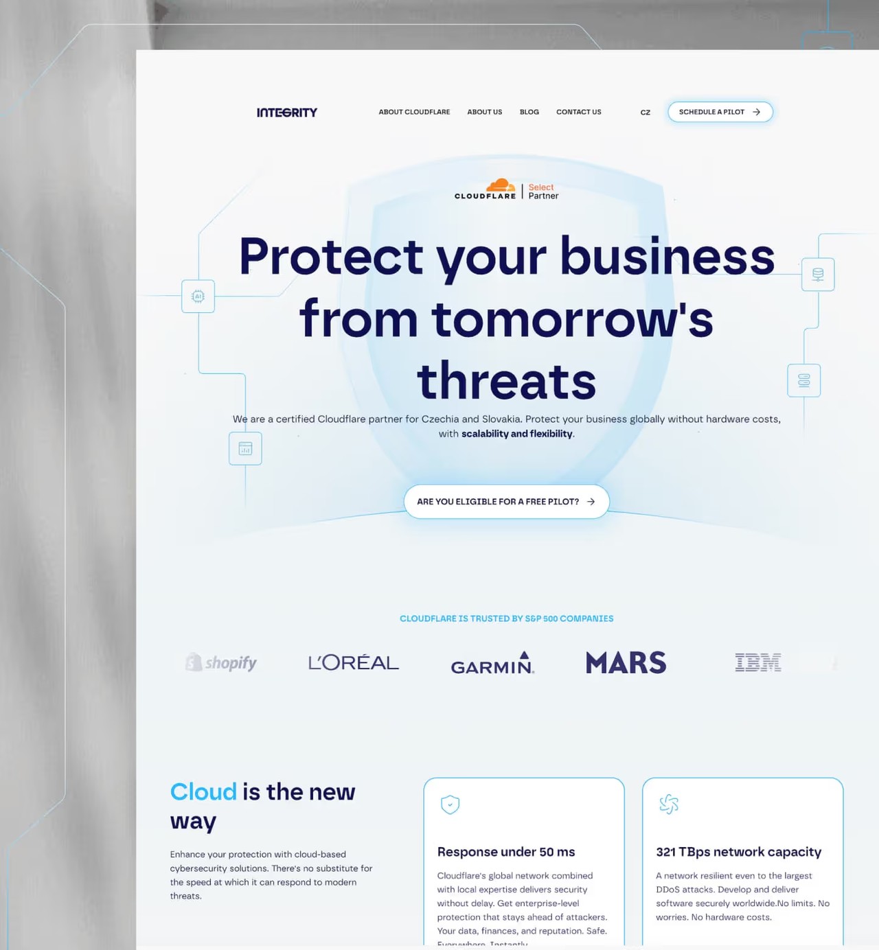 Cloudflare Partner – ukázka webového projektu