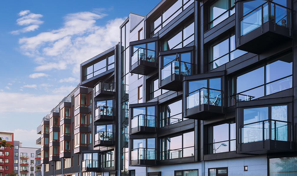 High rise apartment buildings