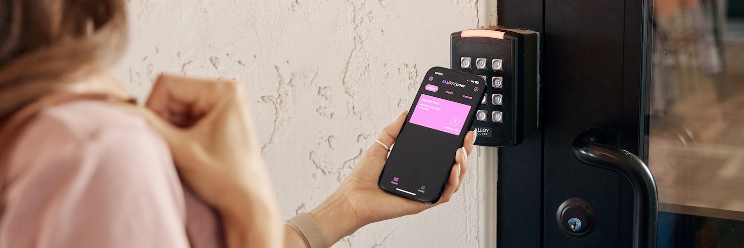 Person uses SmartRent access control to enter community pool