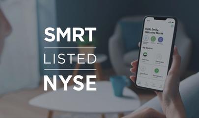 Resident app on smartphone with SMRT NYSE listed logo