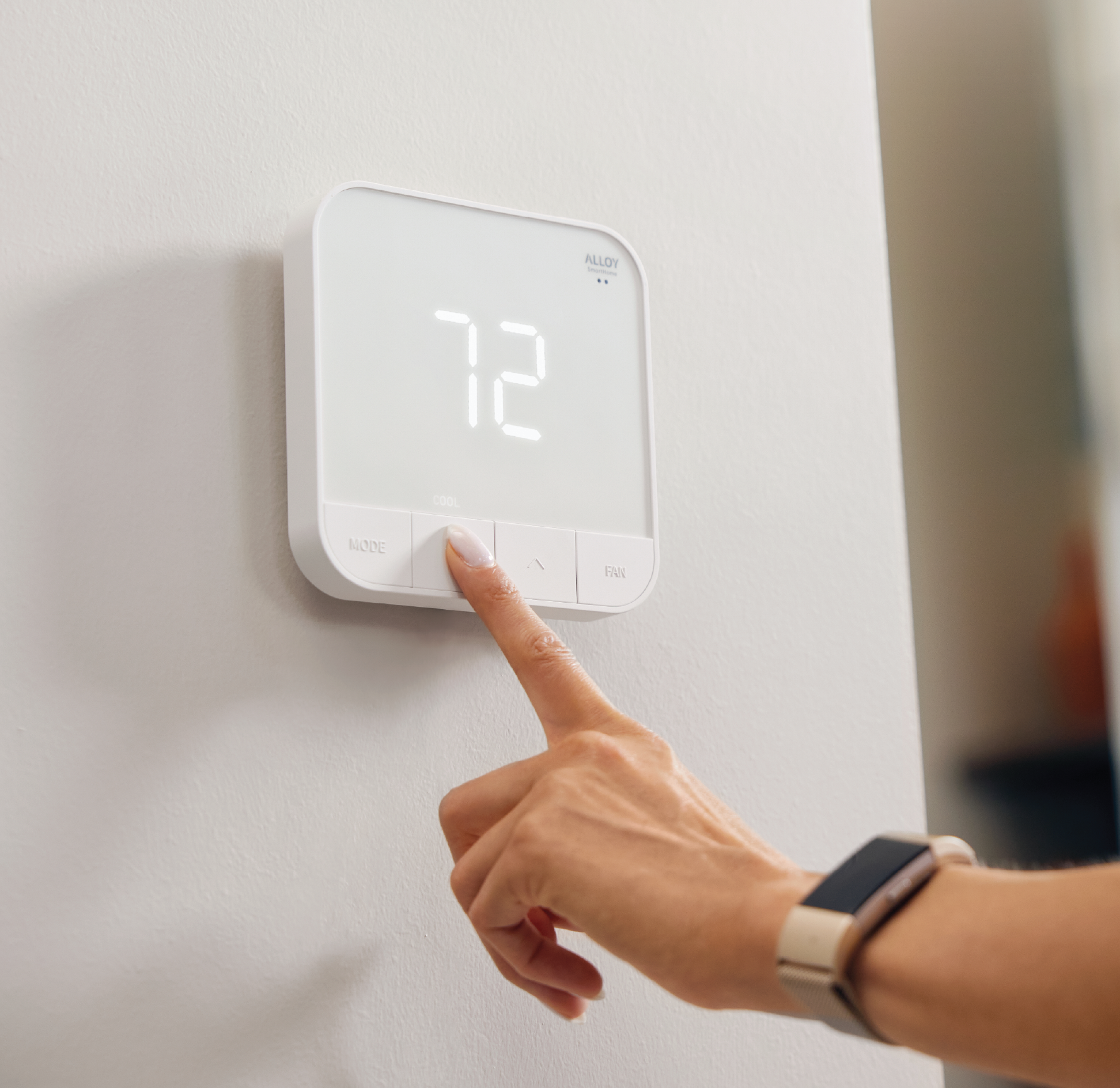 SmartRent's Hub+ in use in a resident's home