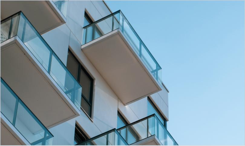 high-rise apartment building patios