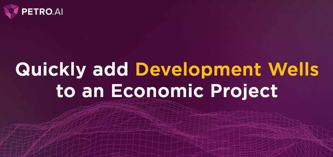Quickly add Development Wells to an Economic Project