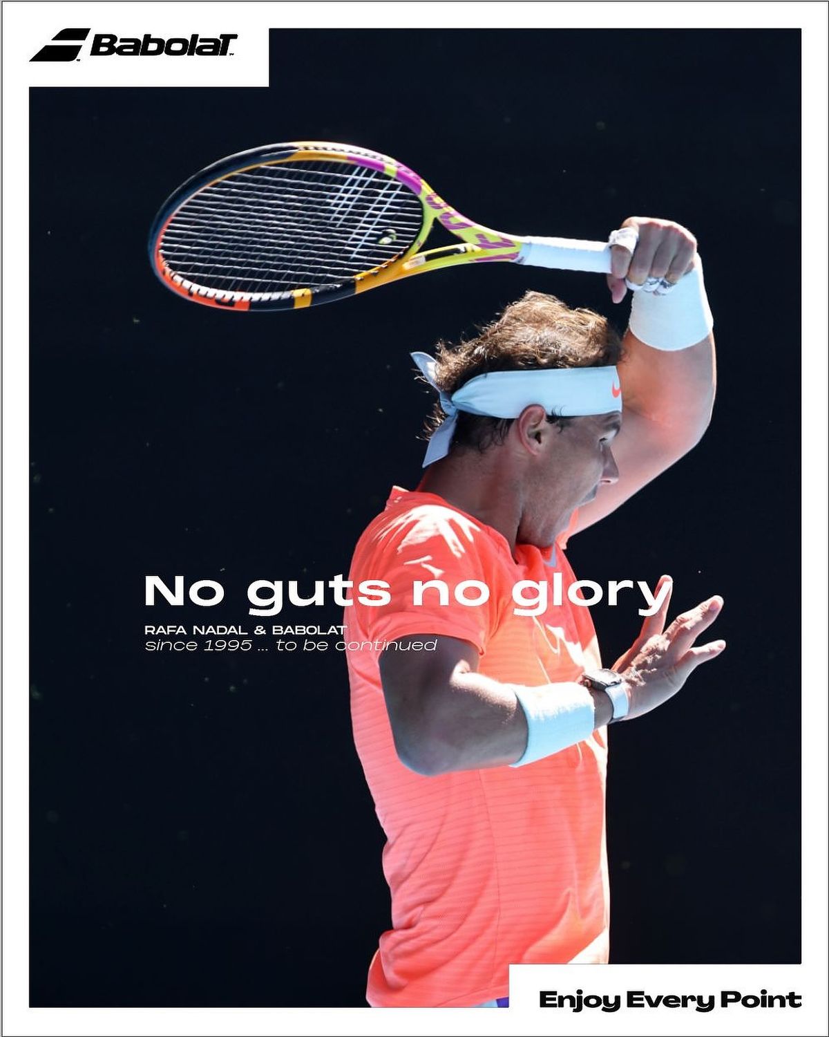 babolat 'No Guts, No Glory'