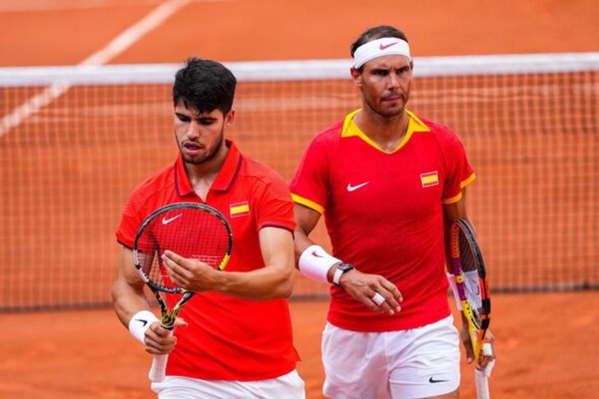 Rafael Nadal and Carlos Alcaraz
