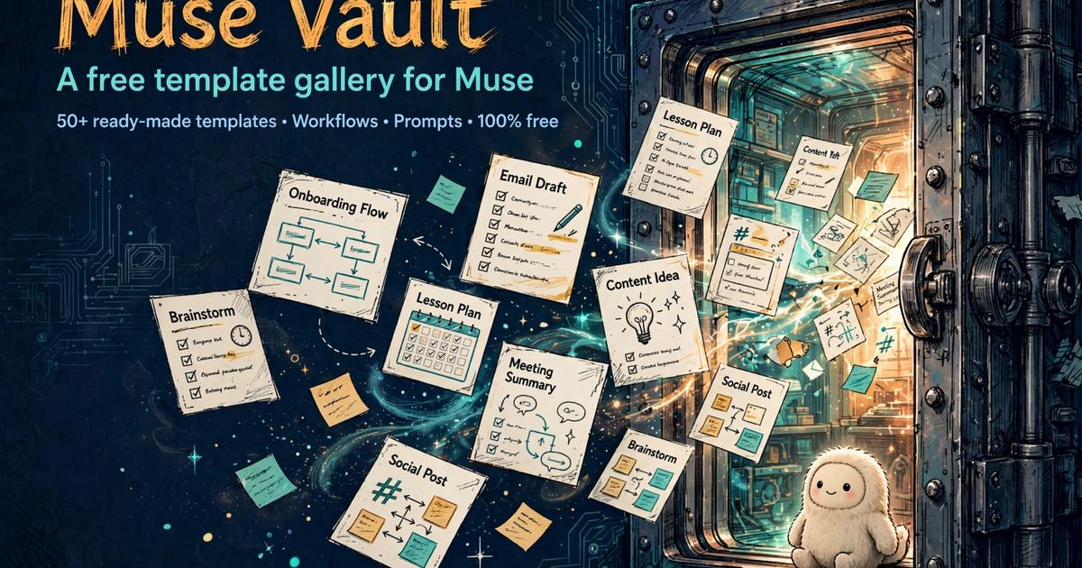 Muse Vault launch artwork