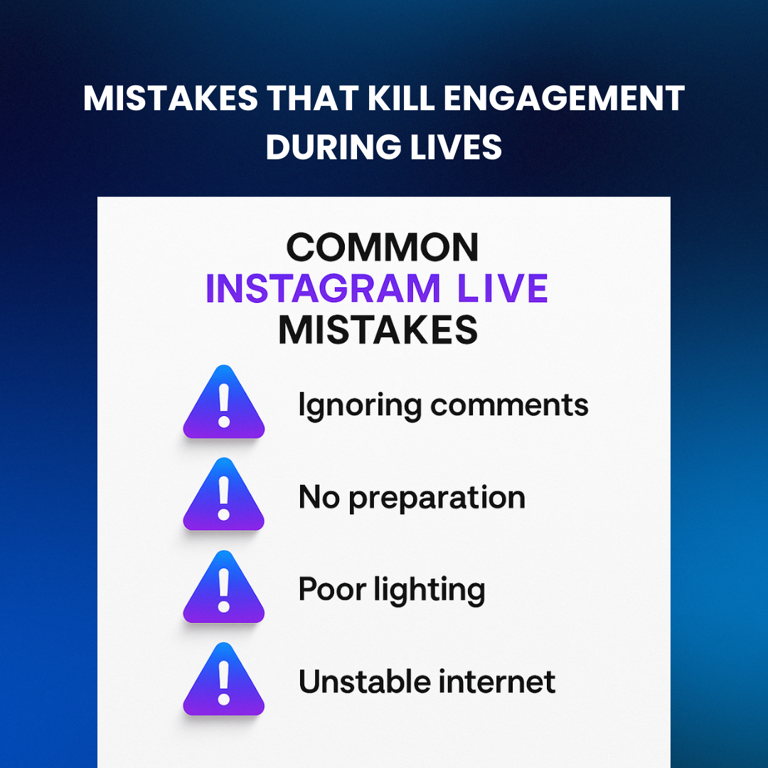 Instagram Live examples from Indian brands like Mamaearth, MyGlamm, and Penguin Random House with performance stats