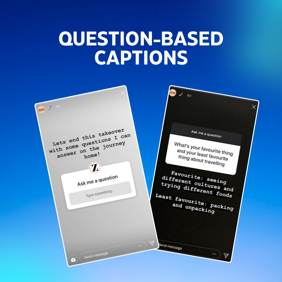 A question-based caption encouraging users to leave comments and engage in discussion.