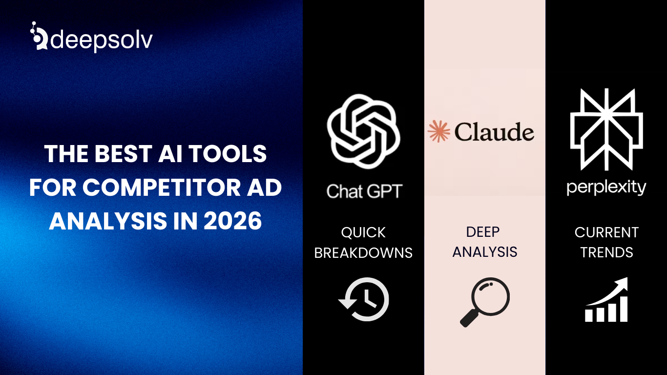Comparison of ChatGPT, Claude, and Perplexity for ad analysis