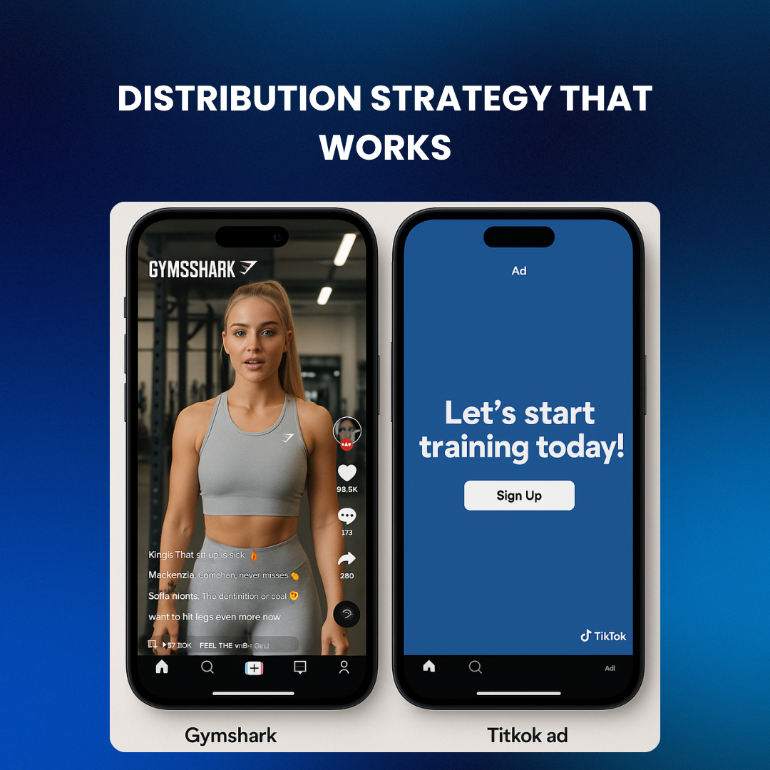 Engaging TikTok video by Gymshark showing strong comment section