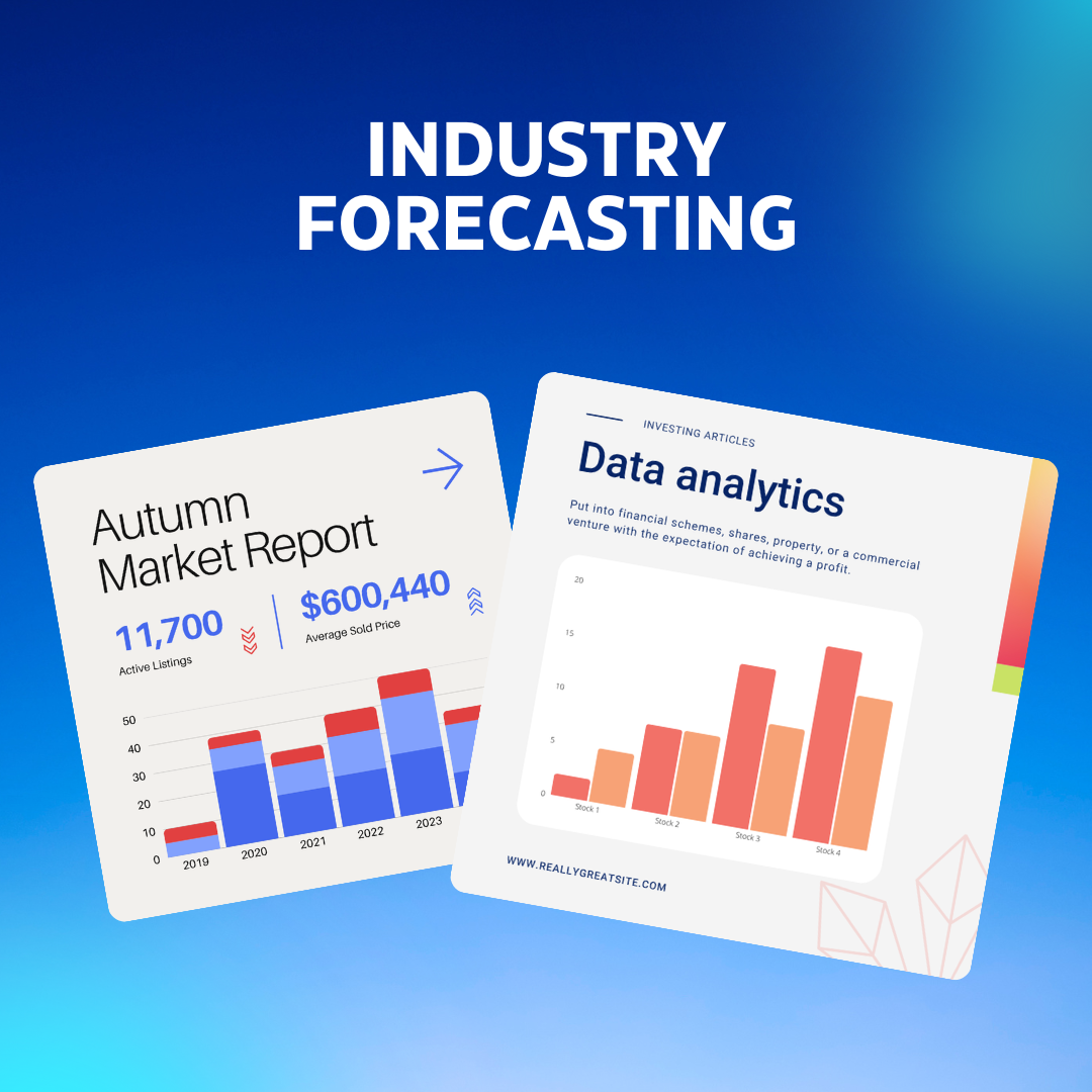A forecast post predicting upcoming industry trends with engaging visuals.