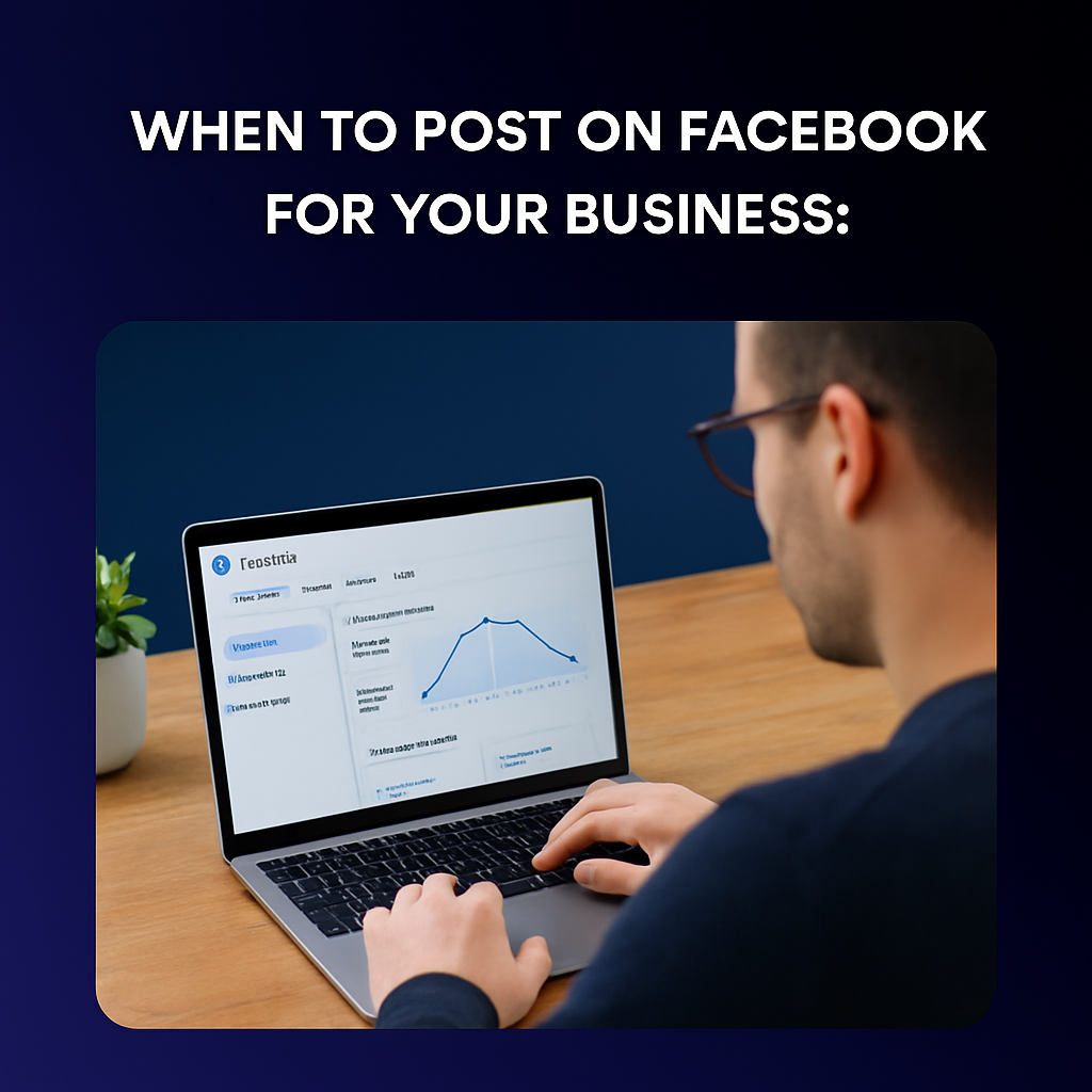 Marketer analyzing Facebook Insights to determine peak audience activity.