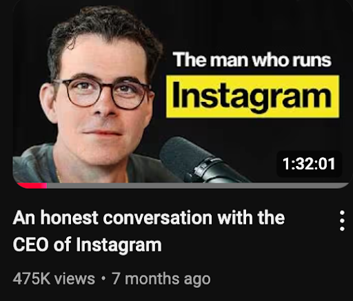 screenshot of youtube video