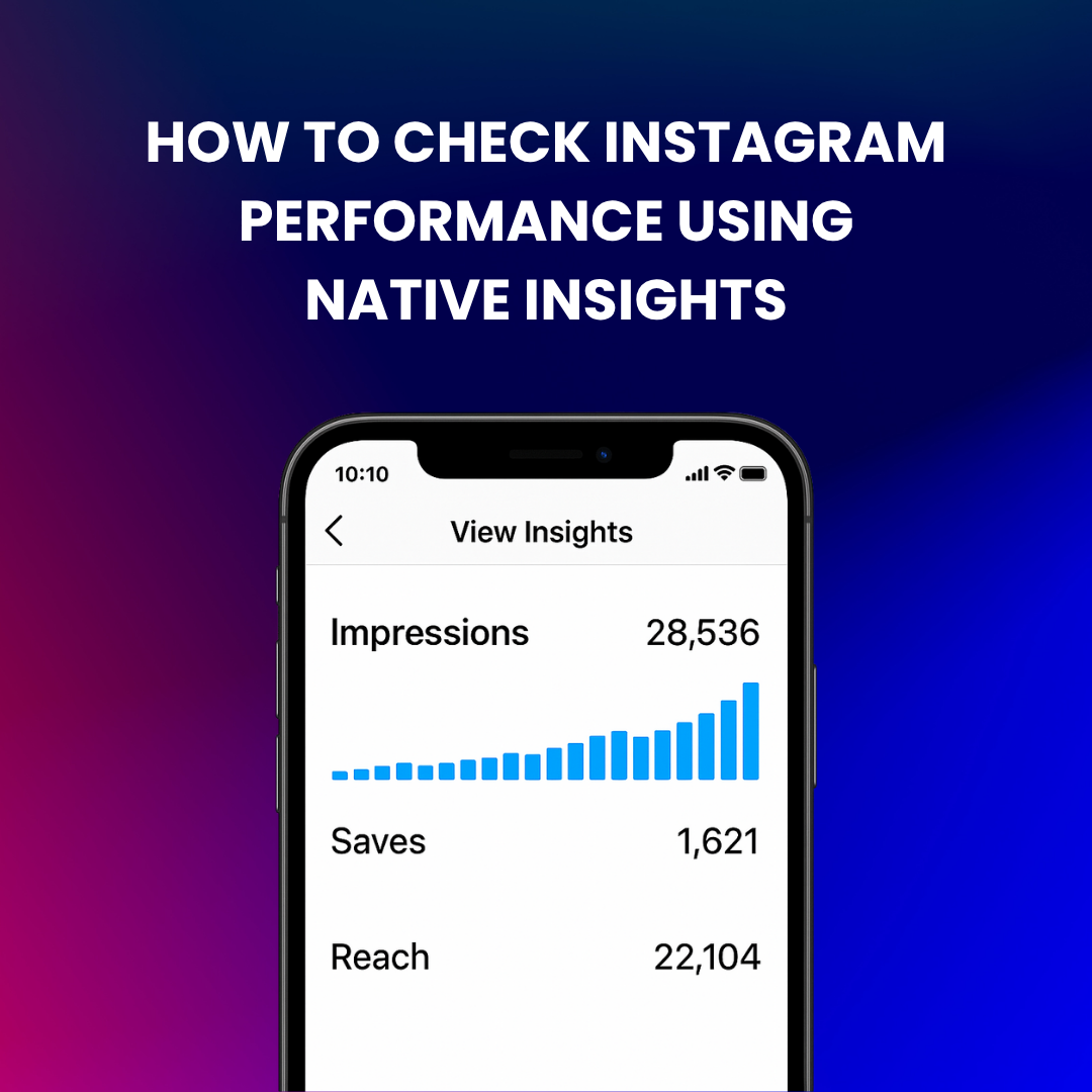Mobile view of Instagram post insights