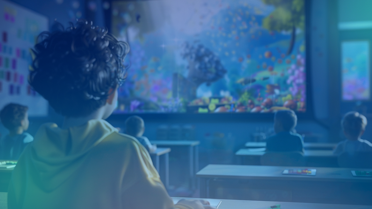 Show blend of education and entertainment through a full picture or icons