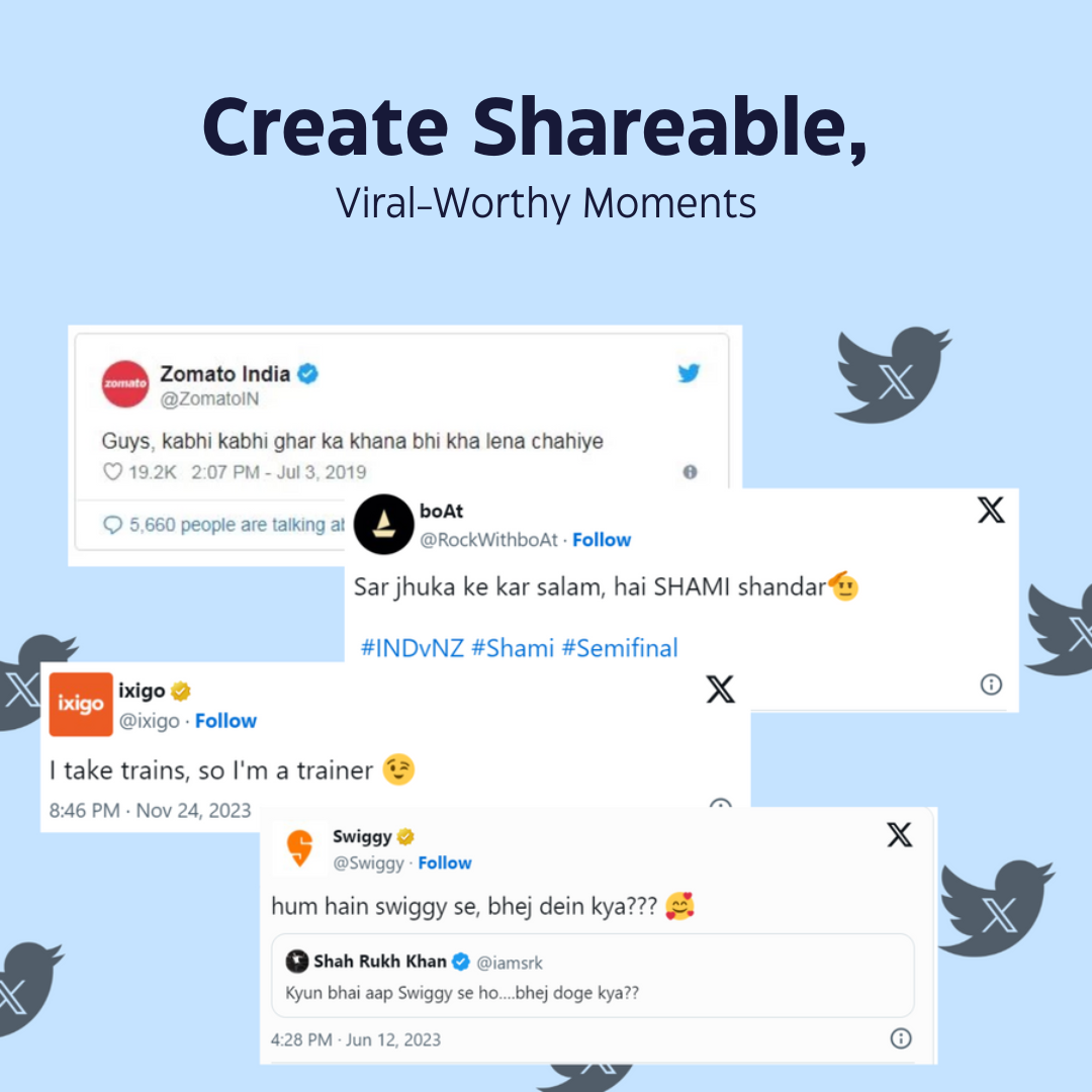 Screenshot of a trending Twitter meme incorporating a brand’s product.