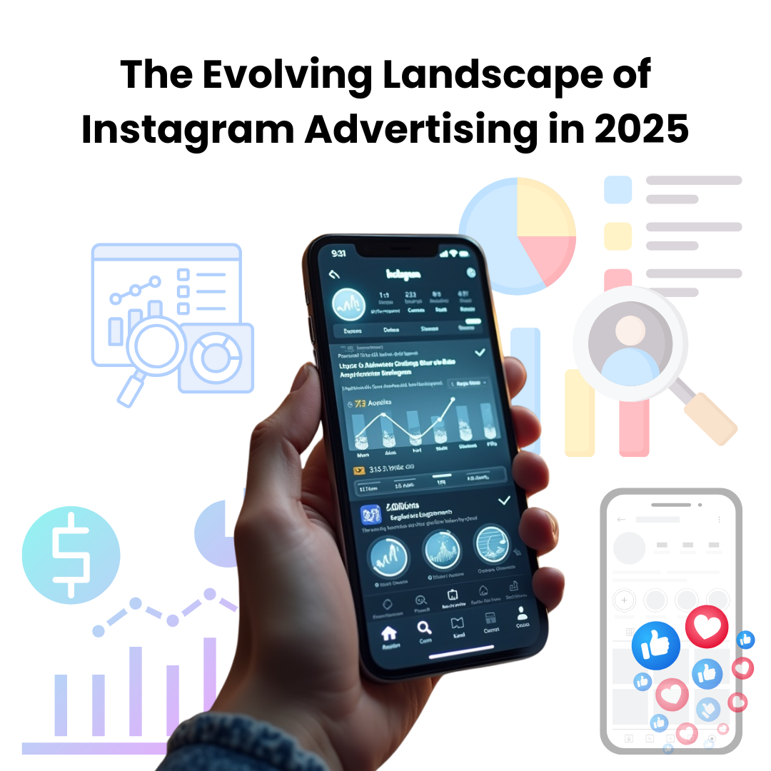 A checklist graphic illustrating the SMART goal-setting framework for Instagram ad campaigns.