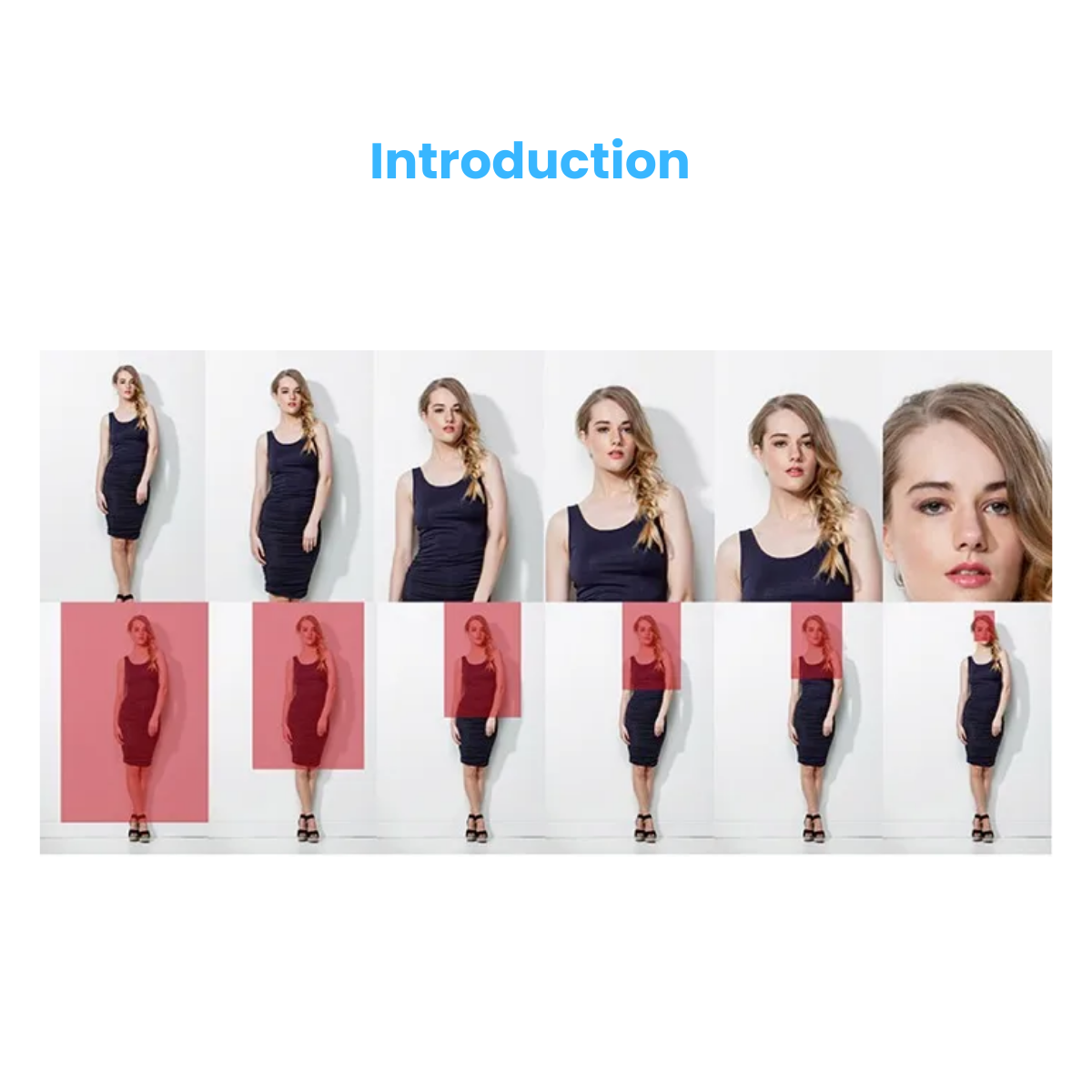 A side-by-side comparison of correctly and incorrectly cropped social media images.