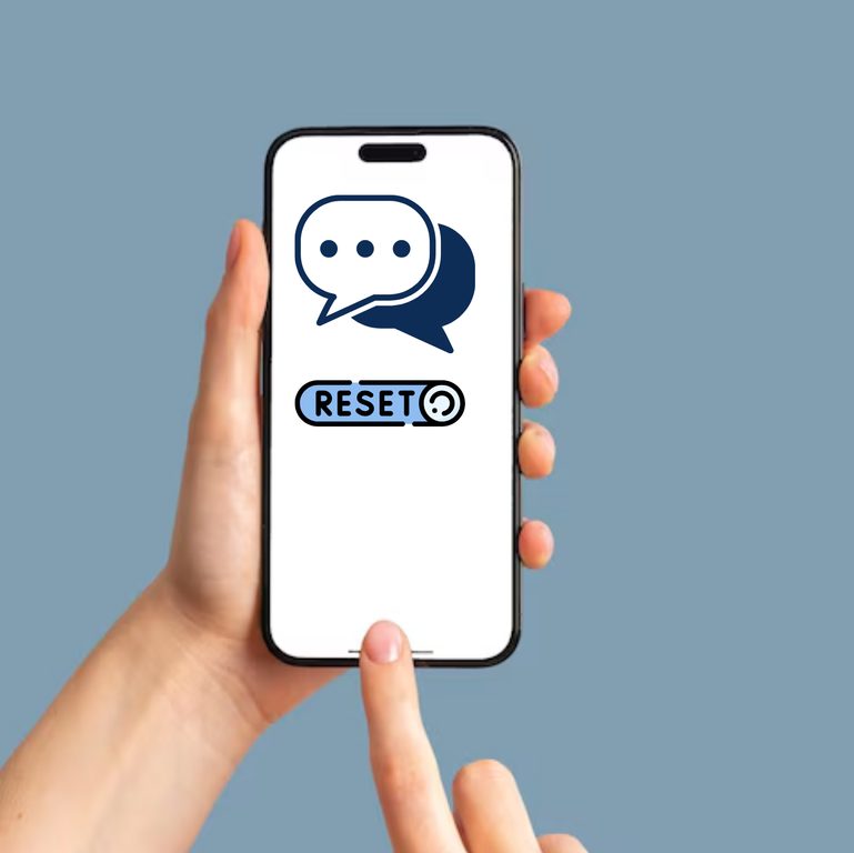 A user clicking a link on a smartphone screen, triggering a reset of the 24-hour messaging window.