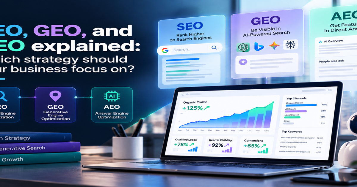 SEO, GEO, and AEO explained: Which strategy should your business focus on?