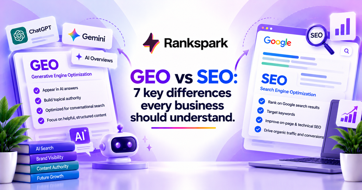 GEO vs SEO: 7 key differences every business should understand