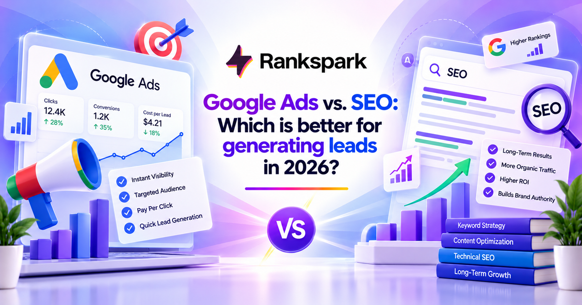 Google Ads vs. SEO: Which is better for generating leads in 2026?